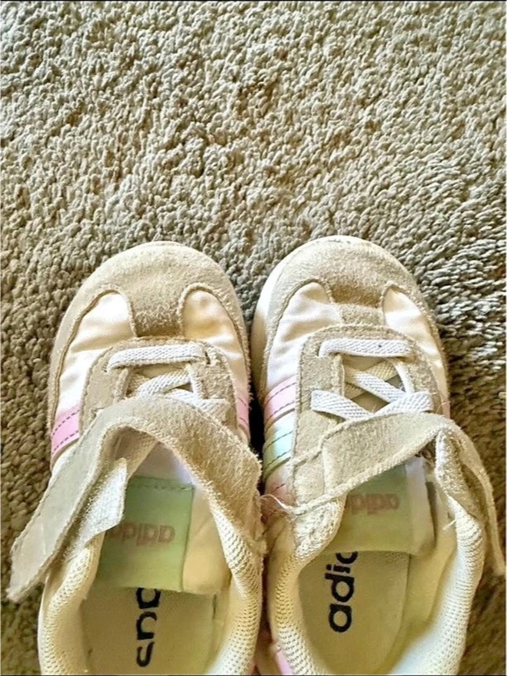 adidas Kids Sneakers in Gold & Pink
